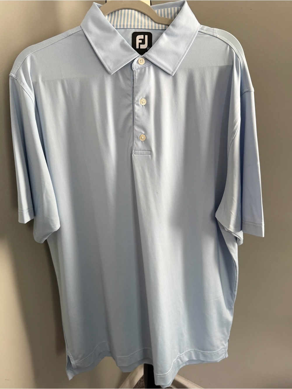 NWOT Foot Joy Solid Light Blue Men’s XL Polo